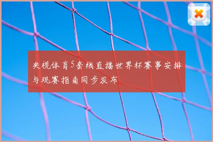 央视体育5套线直播世界杯赛事安排与观赛指南同步发布